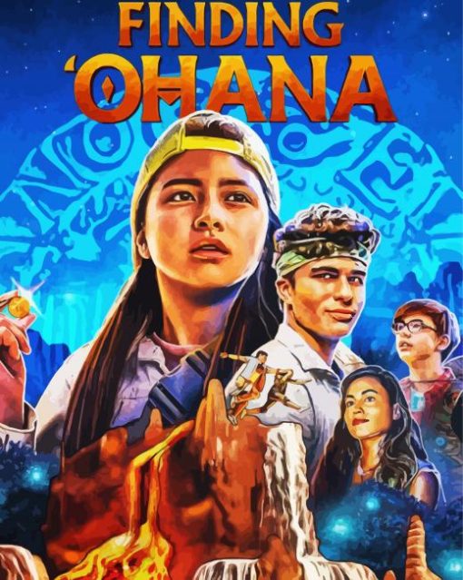 Finding Ohana Poster paint by numbers