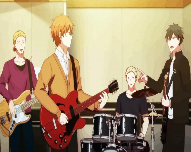Given Music Anime Band paint by numbers