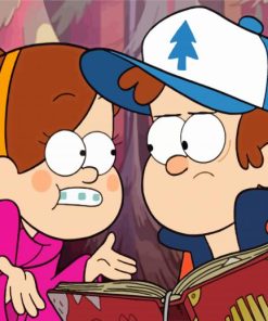 Gravity Falls Animated Serie paint by numbers