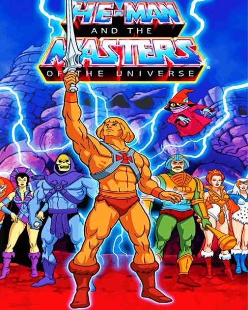 He Man And The Masters paint by numbers
