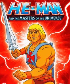 He Man And The Masters Poster paint by numbers