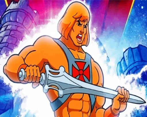 He Man With Sword paint by numbers