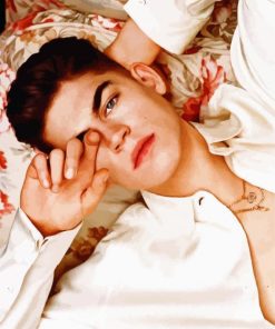 Hero Fiennes Tiffin Actor paint by numbers