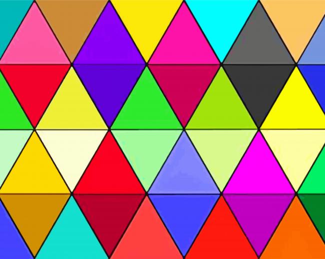Hexagonal Colors paint by numbers
