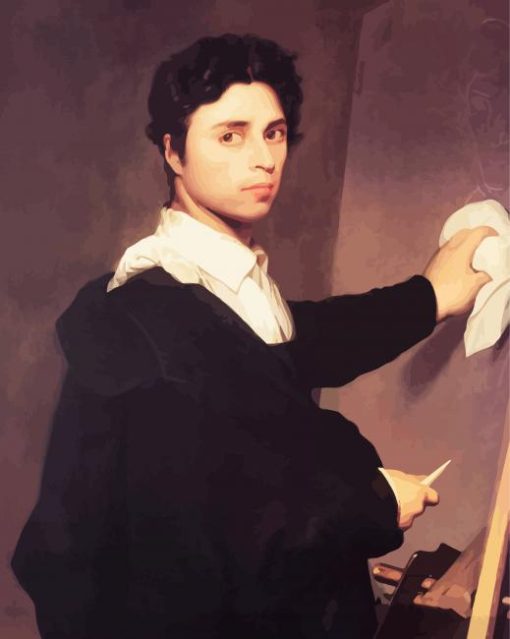 Ingres Self Portrait paint by numbers