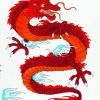 Japanese Dragon Art paint by numbers