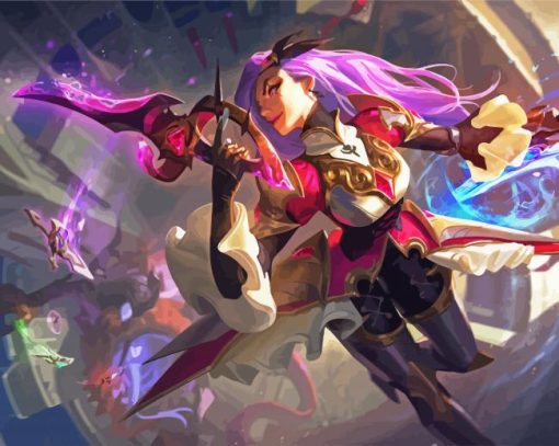 Katarina Japanese Character paint by numbers