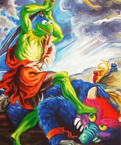 Kermit Battle Art paint by numbers