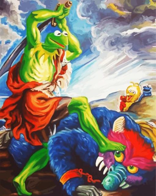 Kermit Battle Art paint by numbers
