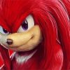 Knuckles The Echidna paint by numbers