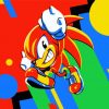Colorful Knuckles Illustration paint by numbers
