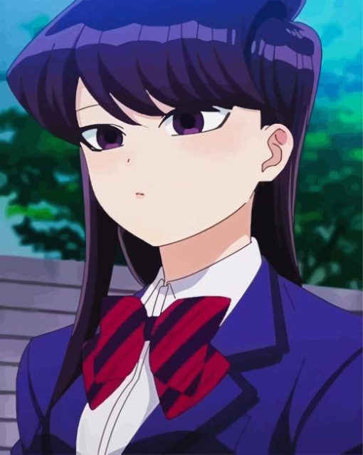 Komi Anime Girl paint by numbers
