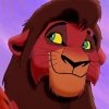 Kovu Lion Character paint by numbers