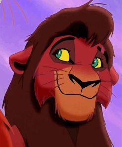 Kovu Lion Character paint by numbers