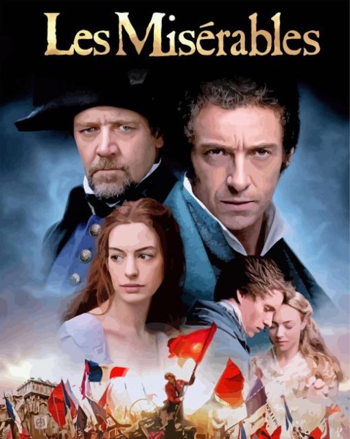Les Miserables Movie Poster paint by numbers