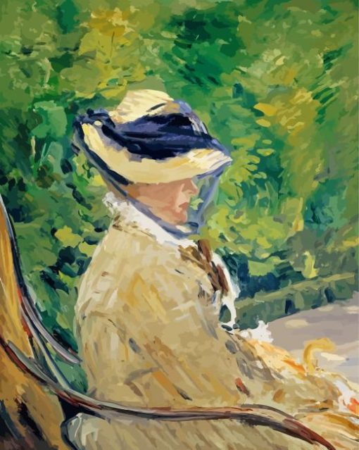 Madame Manet At Bellevue paint by numbers