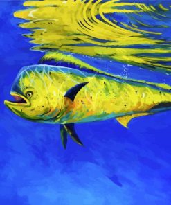 Mahi Mahi Fish Underwater paint by numbers