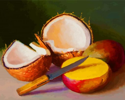 Coconut And Mango paint by numbers