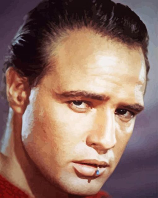 Young Marlon Brando paint by numbers