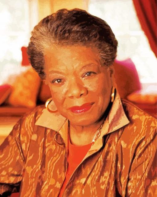 Maya Angelou paint by numbers
