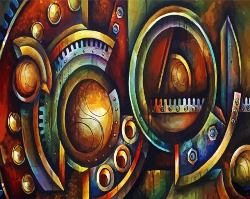 Abstract Mechanic Art paint by numbers