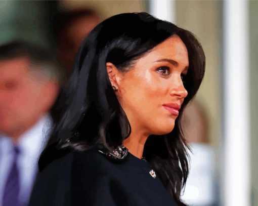 Beautiful Meghan Duchess Of Sussex paint by numbers