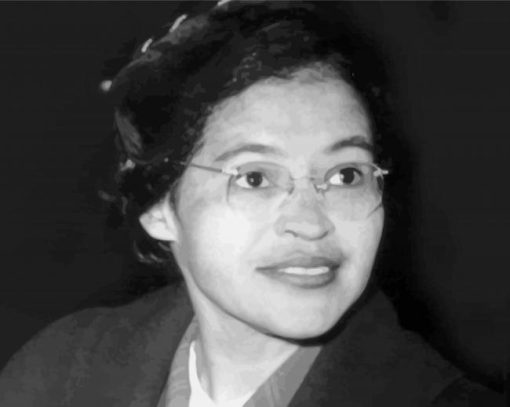 Monochrome Rosa Parks paint by numbers