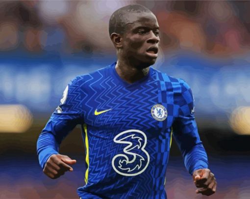 N'Golo Kanté From Chelsea paint by numbers