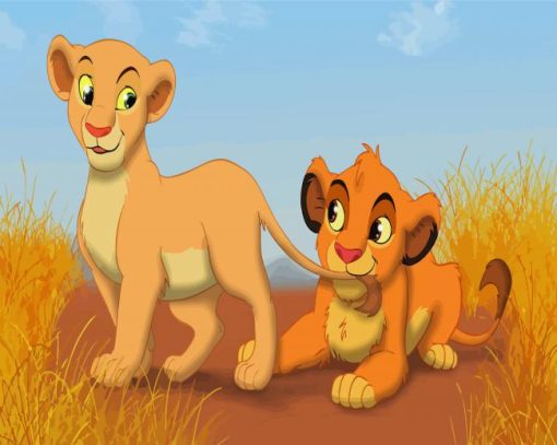 Nala And Simba paint by numbers
