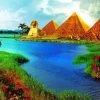 Aesthetic Nile River paint by numbers