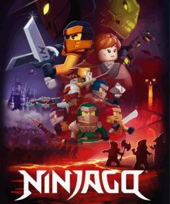 Ninjago Poster paint by numbers