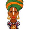 Nubian Woman Art paint by numbers