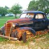 Old Rusted Black Car paint by numbers