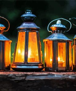 Outdoor Lanterns paint by numbers