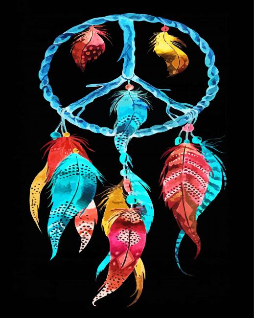 Peace Dreamcatchers paint by numbers