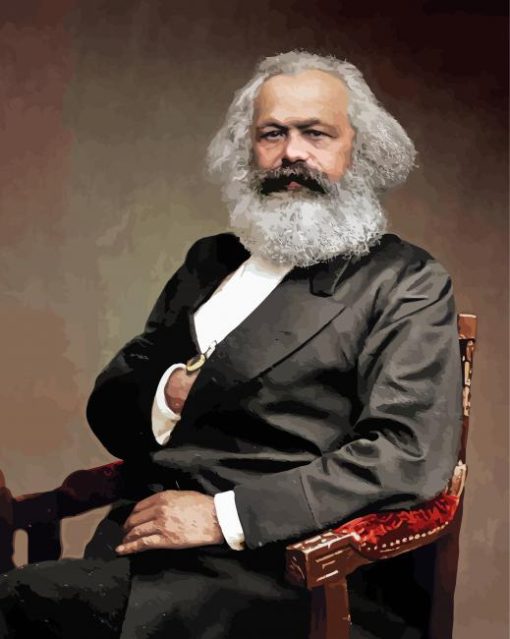 Karl Marx Philosopher paint by numbers