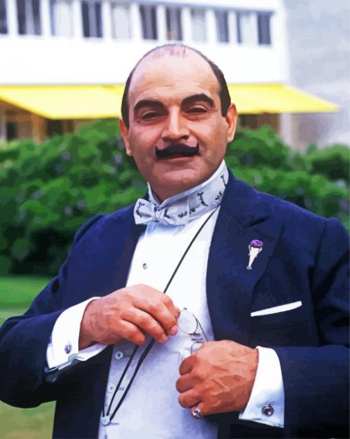 Hercule Poirot Character paint by numbers