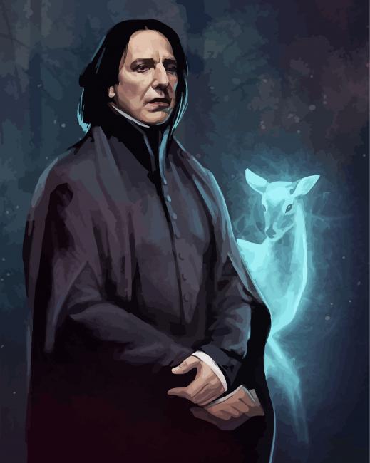 The Teacher Professor Severus Snape paint by numbers