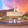 Provo Utah Temple paint by numbers