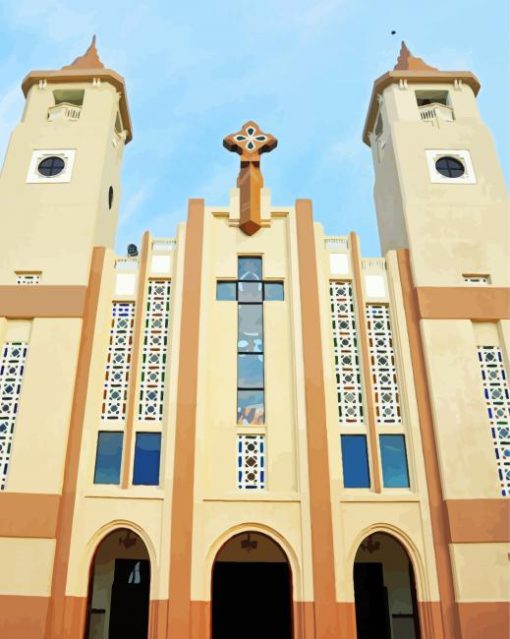 St Philip The Apostle Cathedral Puerto Plata paint by numbers