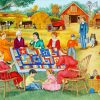 Quilters In Farm paint by numbers