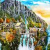 Rivendell Landscape Art paint by numbers