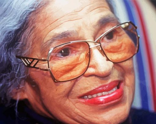 Rosa Parks Smiling paint by numbers
