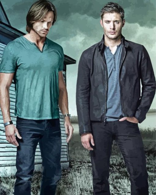 Sam And Dean Art paint by numbers