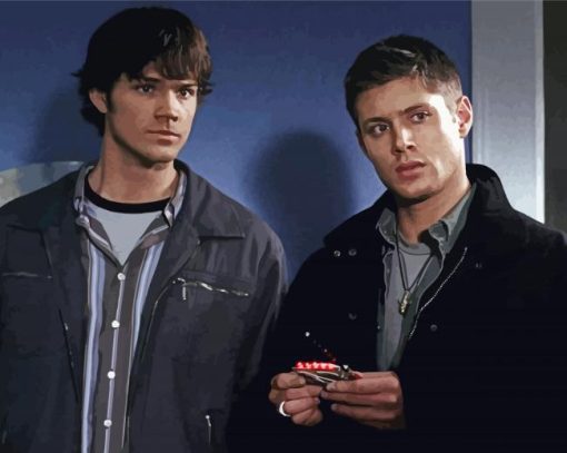 Sam And Dean Serie Characters paint by numbers