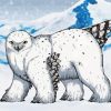 Snowy Polar Owlbear paint by numbers