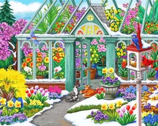 Spring In Bloom paint by numbers