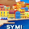 Symi Island Poster paint by numbers