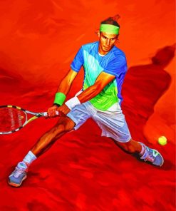 Tennis Player Nadal paint by numbers