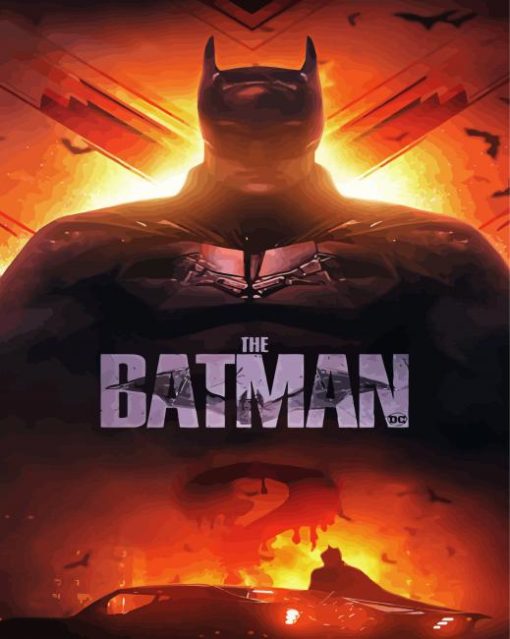 The Batman Movie Poster paint by numbers